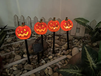 Solar-Halloween-Kürbislampe für den Innenhof