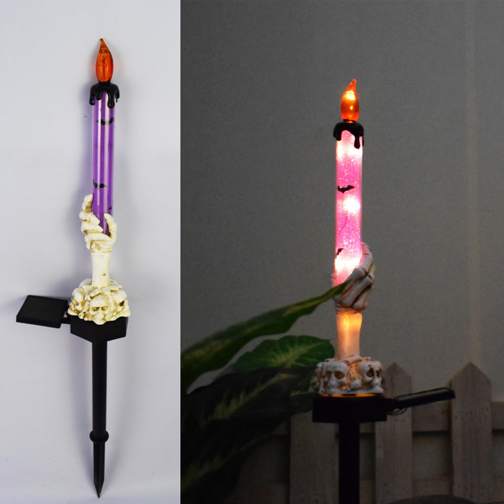 Solar-Halloween-Kürbislampe für den Innenhof