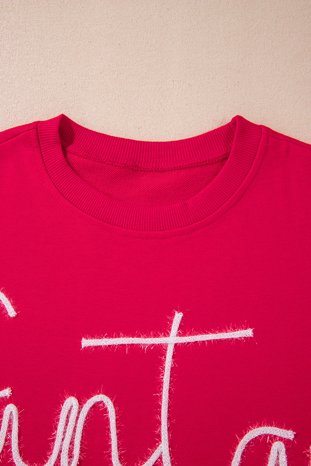 Feurig Rot Weihnachten Santa Baby Lametta Grafik Sweatshirt