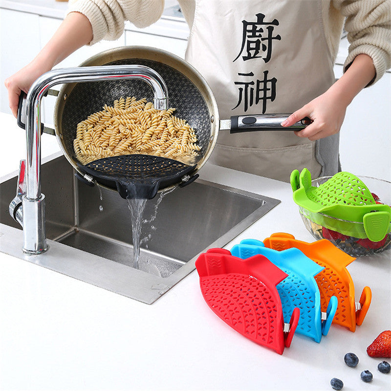 Kitchen Gadgets Silikon-Abflussstopfen für die Topfseite