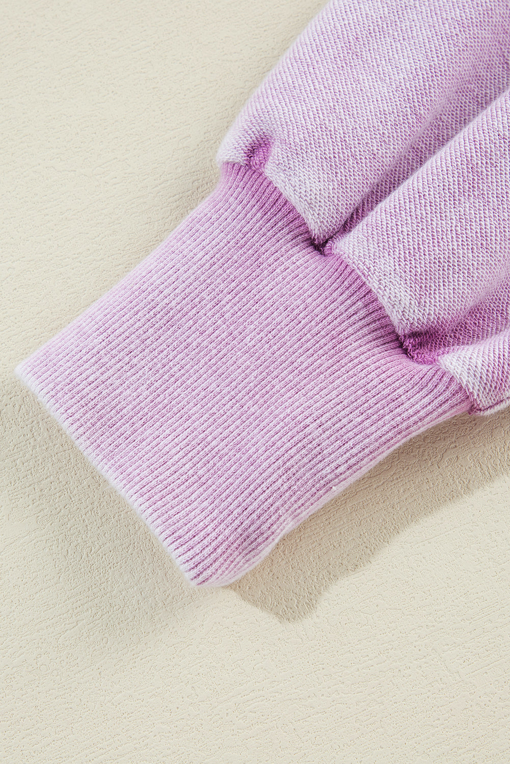 Orchid Petal Mineral Wash Pullover mit überschnittener Schulter