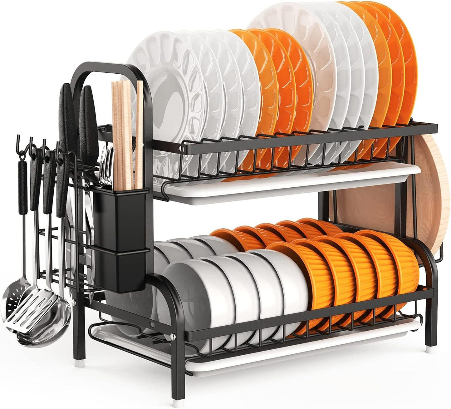 2-Tier Stainless Steel Dish Drying Rack