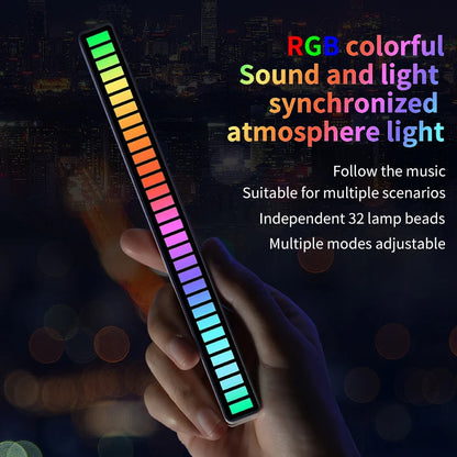 RGB Sound-Controlled LED Light Bar: Perfect for Parties & Cars