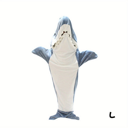 Adult Shark Onesie Blanket: Super Soft Cosy Flannel