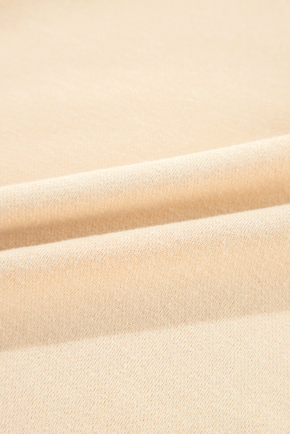 Helles French Beige gestreiftes Sweatshirt mit Colorblock-Patchwork-Kragen