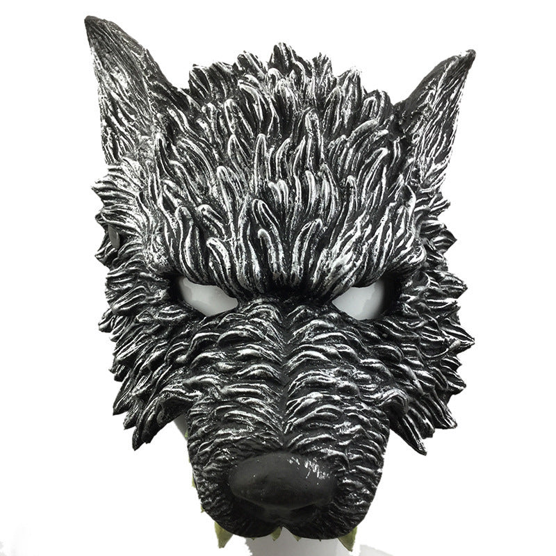 Halloween Performance Bar Maskerade PU Schaum Wolf Kopf Maske