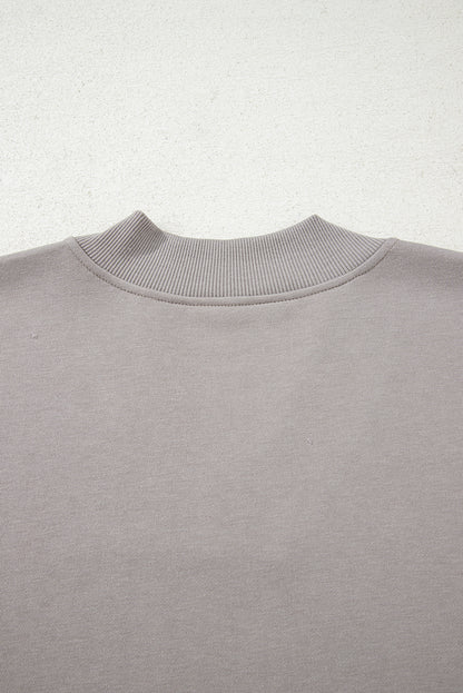 Parchment Aztec Embroidered Western V Neck Sweatshirt