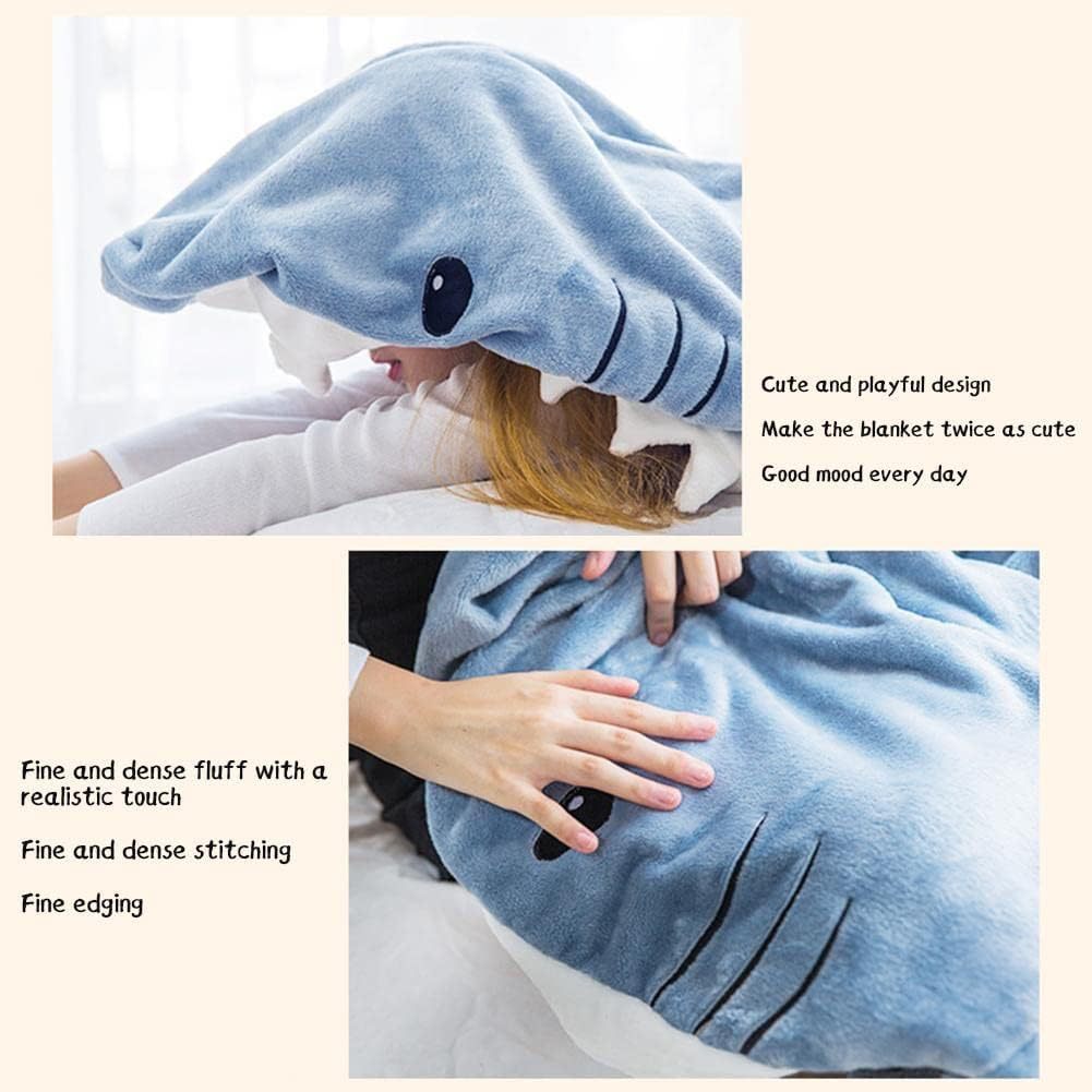 Adult Shark Onesie Blanket: Super Soft Cosy Flannel