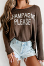 Desert Palm Champagne Please Grafikpullover