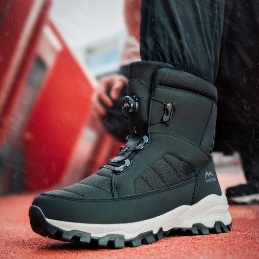 Men's and Women's Button Snow Boots - Stylish Winter Footwear