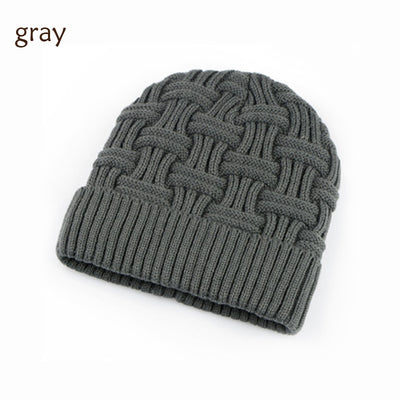 Men's And Women's Outdoor Winter Thickening And Fleece Warm Knitted Hat