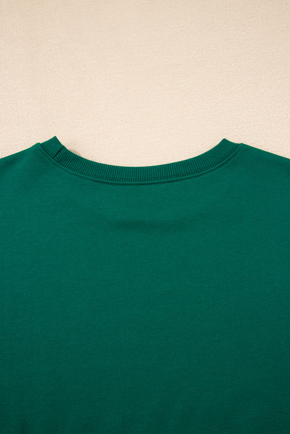 Evergreen Varsity Stripe Detail Drop Shoulder Pullover Mini Skirt Set