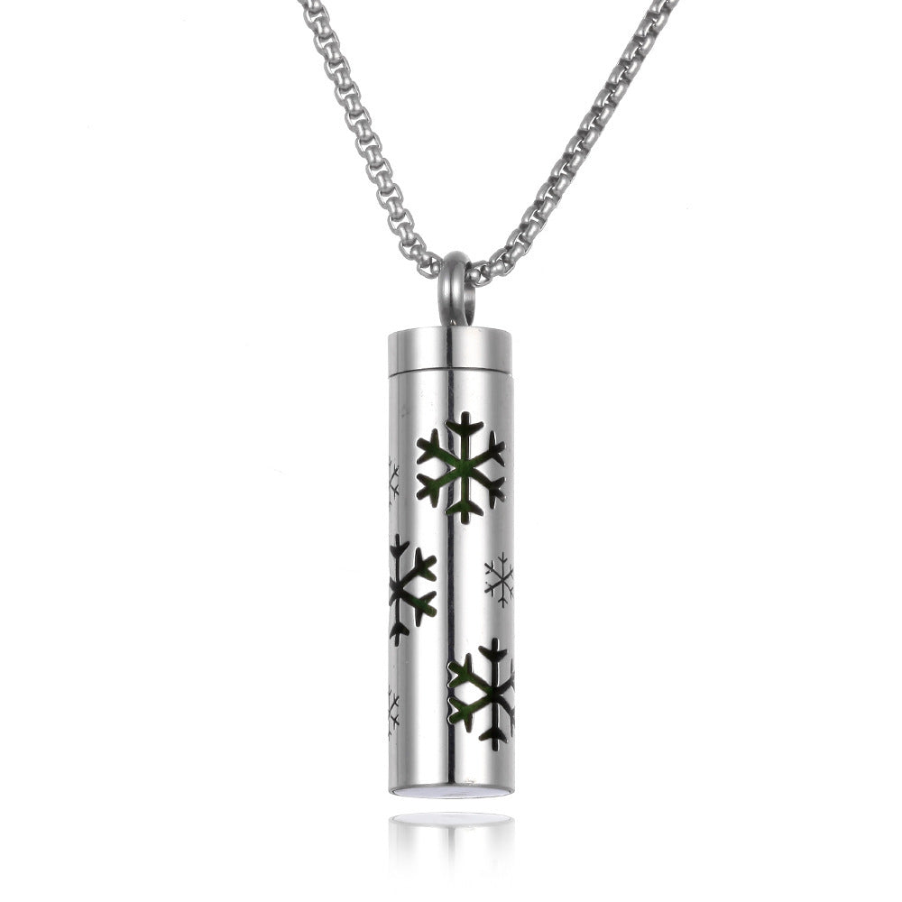 Titanium Steel Aromatherapy Pendant
