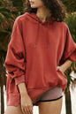 Red Clay – Weite Kapuzenjacke mit überschnittener Schulterpartie und Taschen