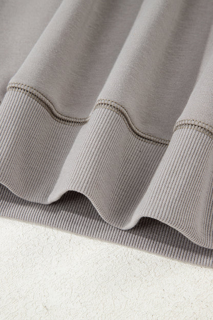 Parchment Aztec Embroidered Western V Neck Sweatshirt