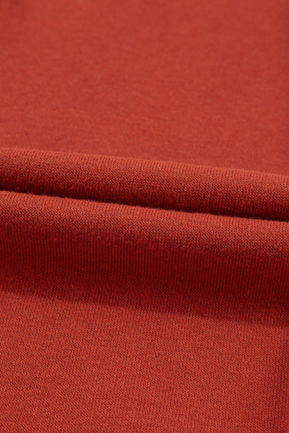 Flamingo-Hose mit Farbblock und Kordelzug, hoher Taille und weitem Bein