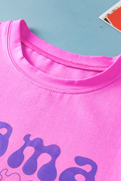 Bonbon MAMA – Oversize-T-Shirt mit Grafik