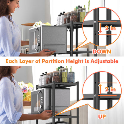 Industrial Metal Kitchen Bakers Rack