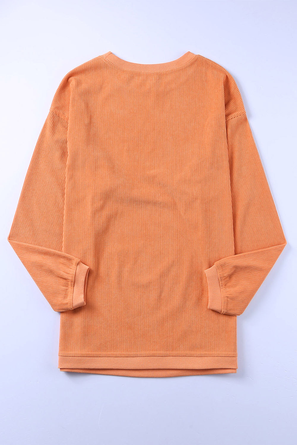 Oranges Sweatshirt mit THANKFUL-Buchstabengrafik