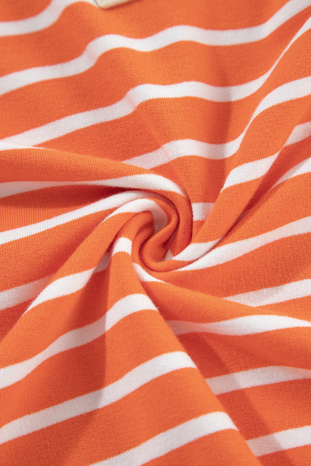 Orangefarbenes Sweatshirt mit Farbblockdesign und lockerer Passform, Kragen und überschnittenen Schultern
