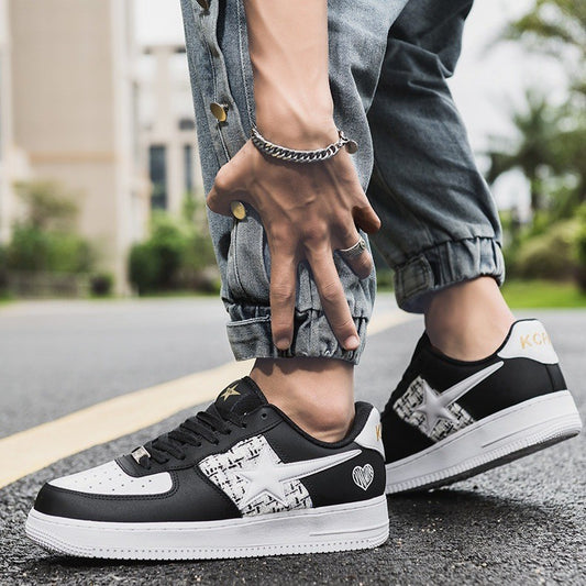 Soft Bottom Breathable Trendy Round Head Thick All-Matching Hong Kong Style