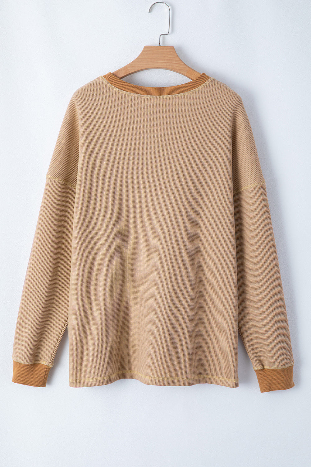 Rauchgraues, lockeres Thermo-Sweatshirt
