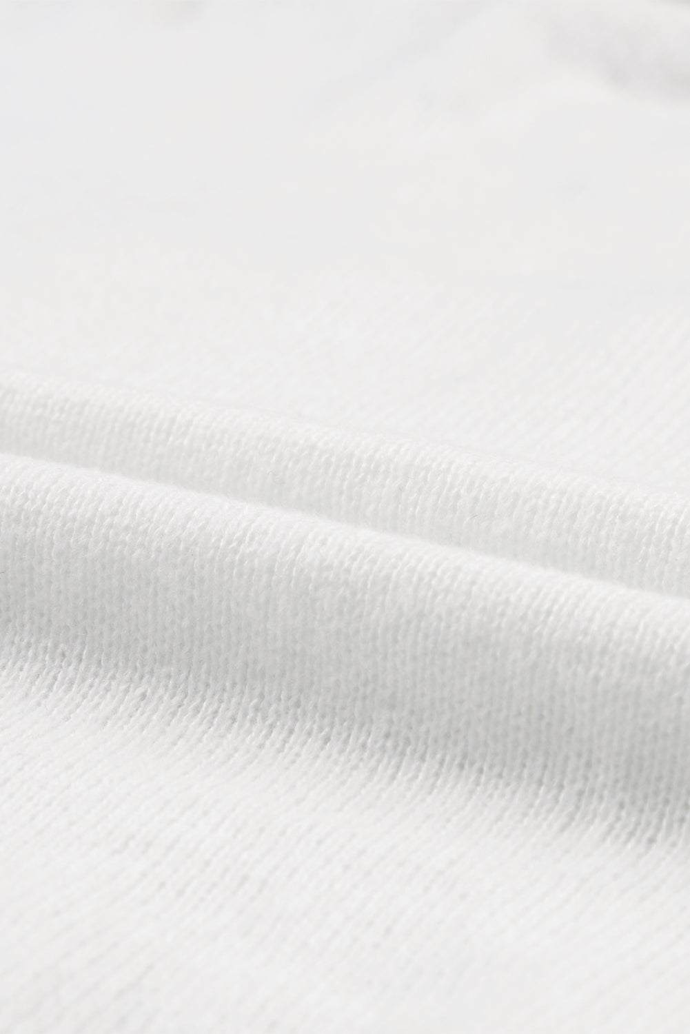 Weißer XOXO-Freizeitpullover mit Glitzer-Print und Rundhalsausschnitt