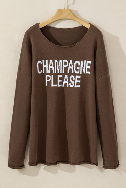 Desert Palm Champagne Please Grafikpullover