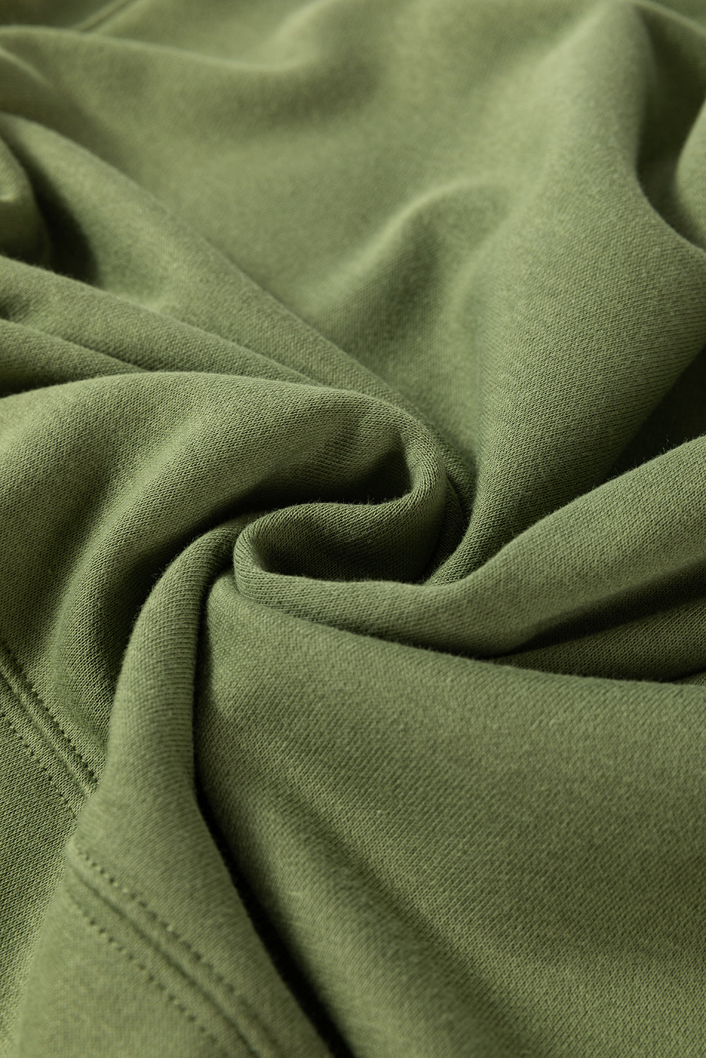 Vineyard Green – Lockeres Sweatshirt mit überschnittenen Schultern und überkreuzten Nähten
