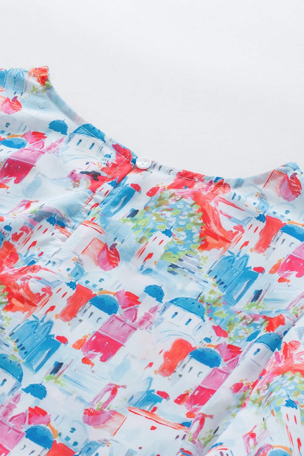 Himmelblaues Babydoll-Oberteil von Parisian Avenue
