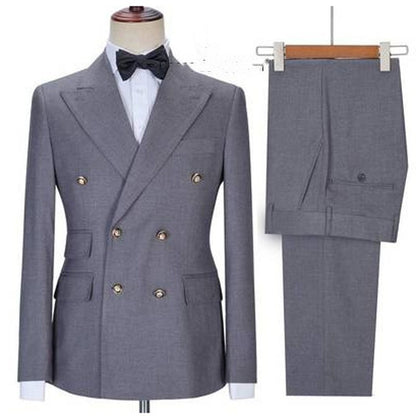 Men's Two-piece Suit Double Breasted