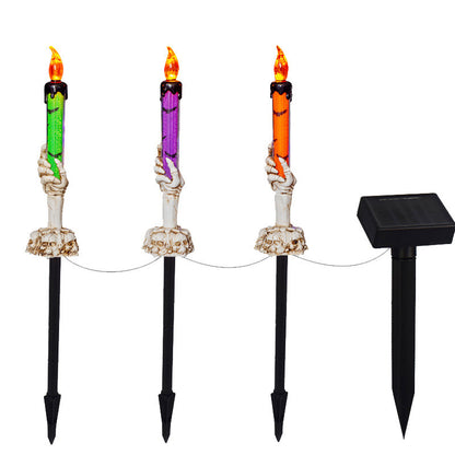 Solar-Halloween-Kürbislampe für den Innenhof