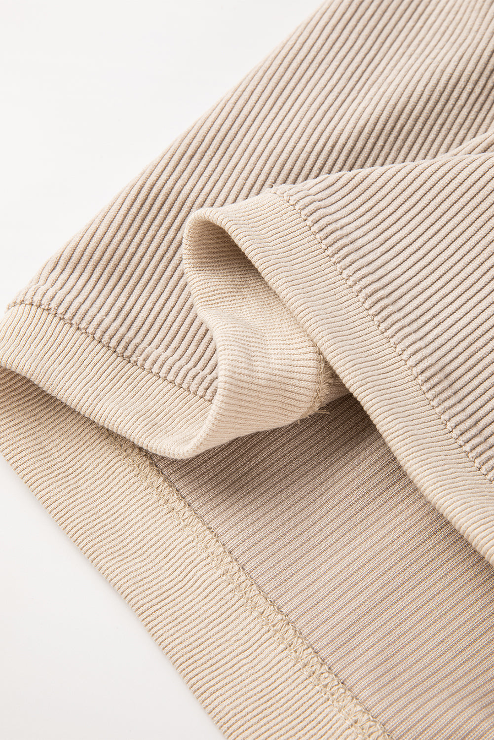 Rauchgraues Oversize-Sweatshirt aus geripptem Cord