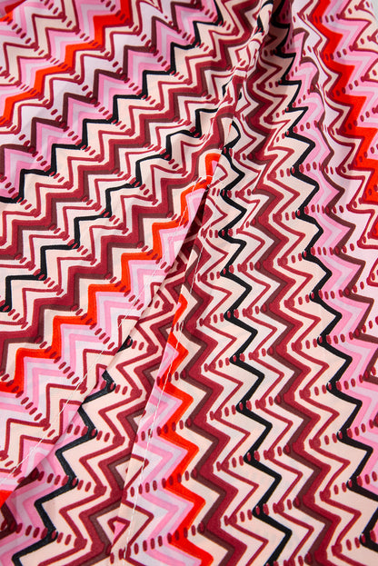 Rotes Neckholder-Maxikleid mit Tribal-Boho-Print