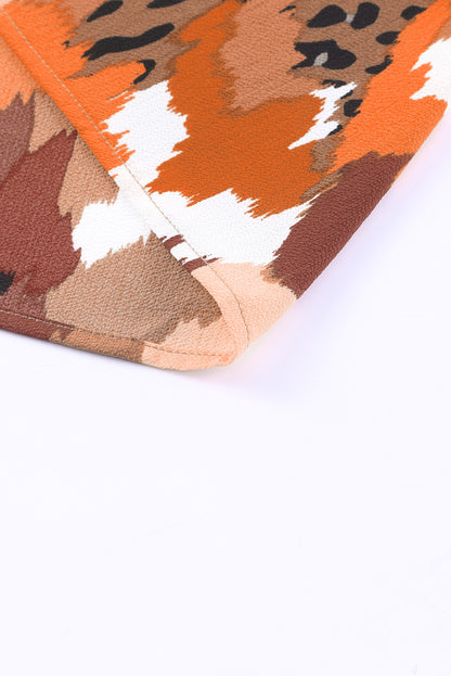 Langarmbluse mit abstraktem Print