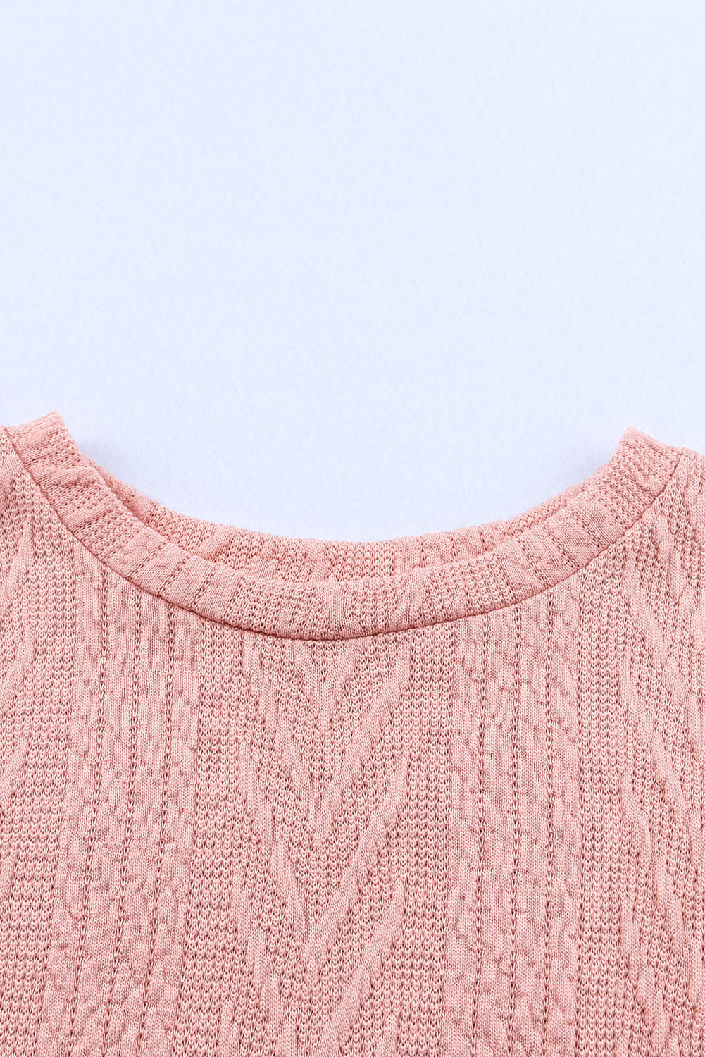 Rosa Strickoberteil mit Leopardenmuster und Pailletten
