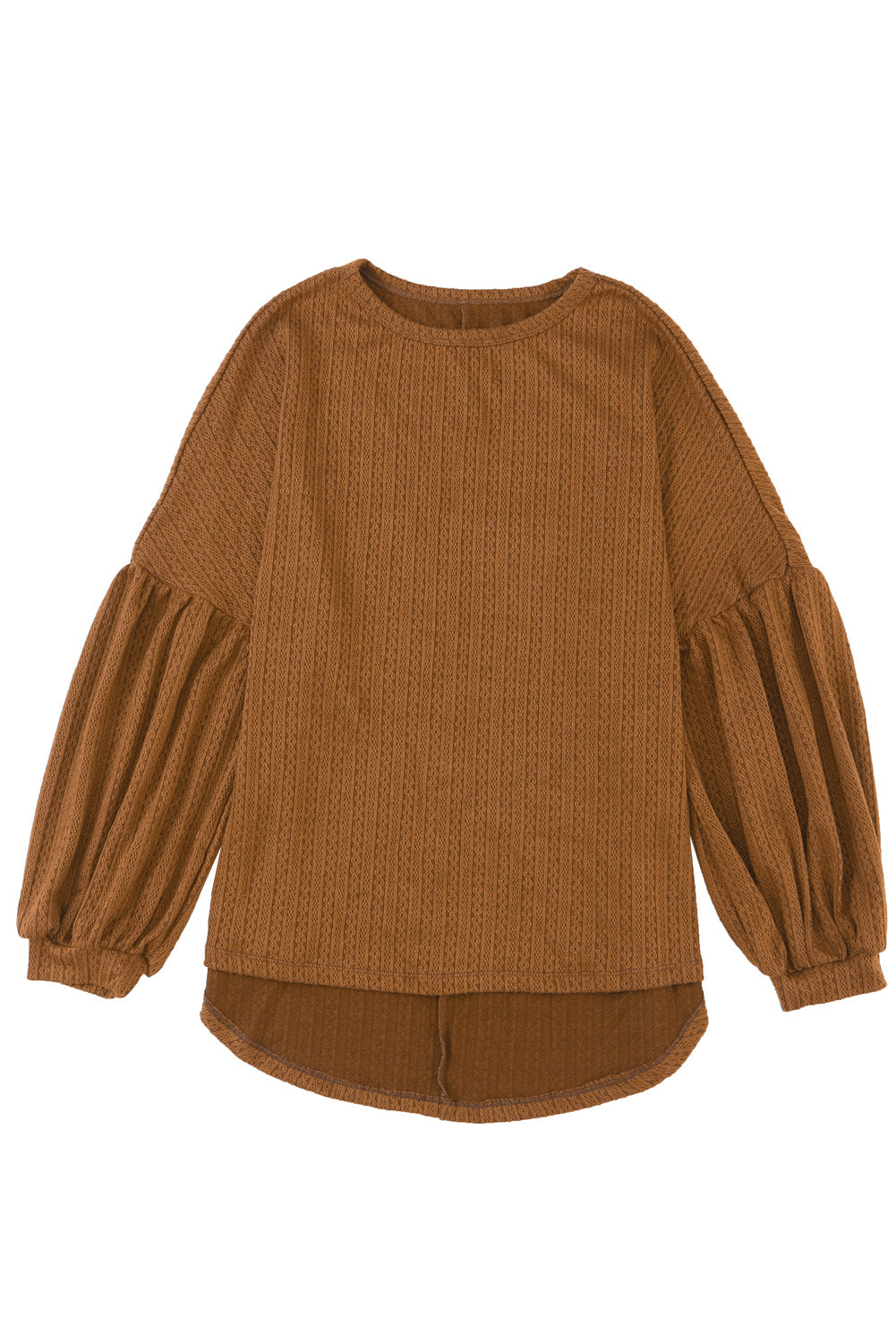 Langärmliges Oberteil aus Jacquard-Imitat-Strick