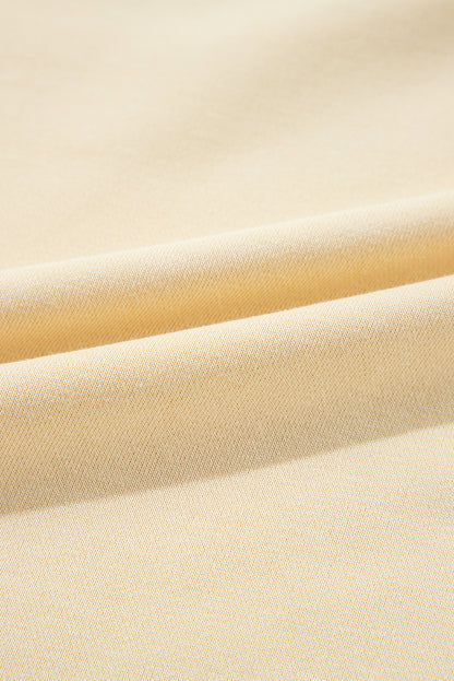 Beiges Pullover-Sweatshirt mit Rundhalsausschnitt
