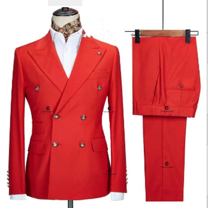 Men's Two-piece Suit Double Breasted