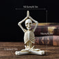 Halloween Horror Desktop Decoration Resin Ornaments Feature Modeling Yoga Skull Skeleton