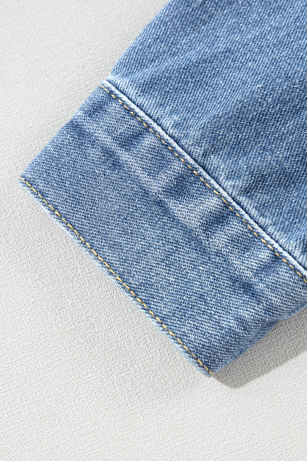 Wild Wind Washed Oversize-Jeansjacke mit Taschen