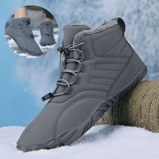 Outdoor Sports Cotton Shoes For Men And Women Winter Warm Slip-On Boots