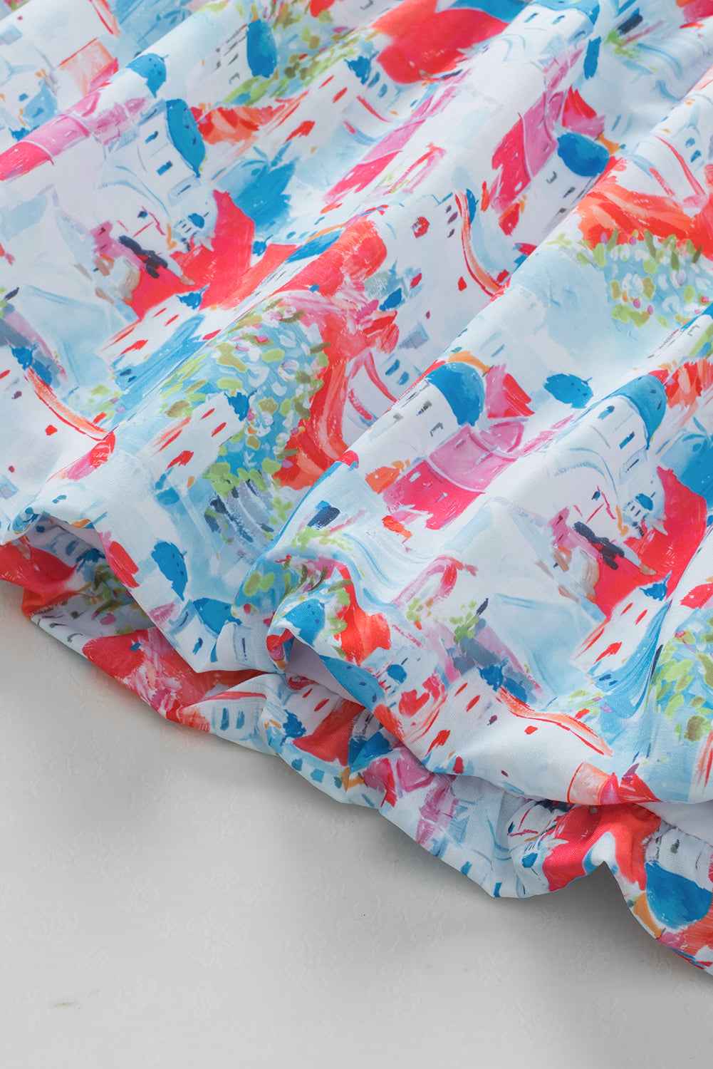 Himmelblaues Babydoll-Oberteil von Parisian Avenue