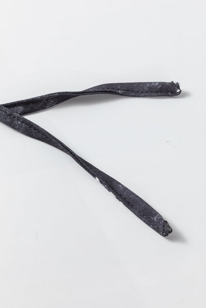 Schwarze Hose mit weitem Bein und Bohemien-Print