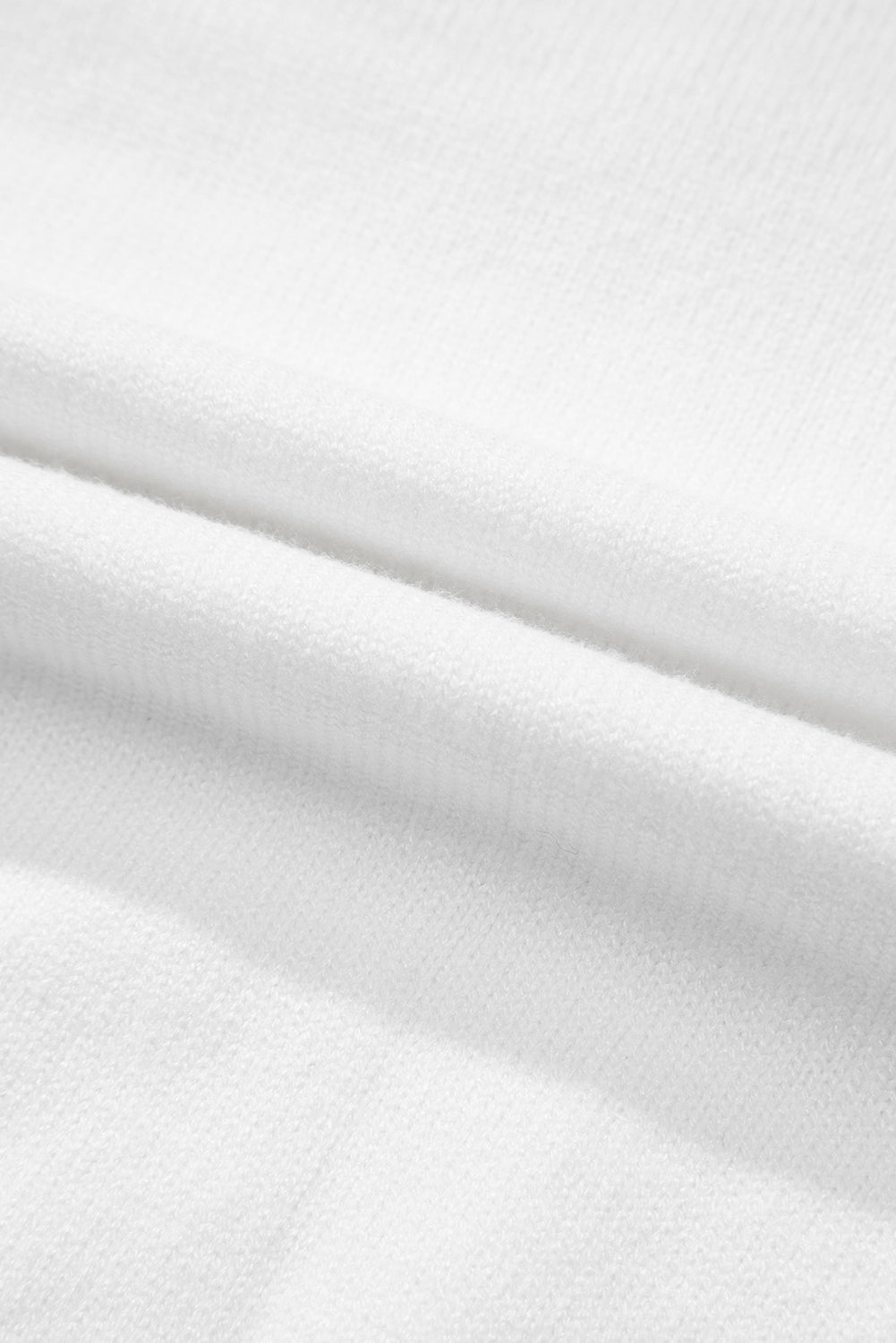 Weißer Pullover mit Stickerei „Thankful Ivory“