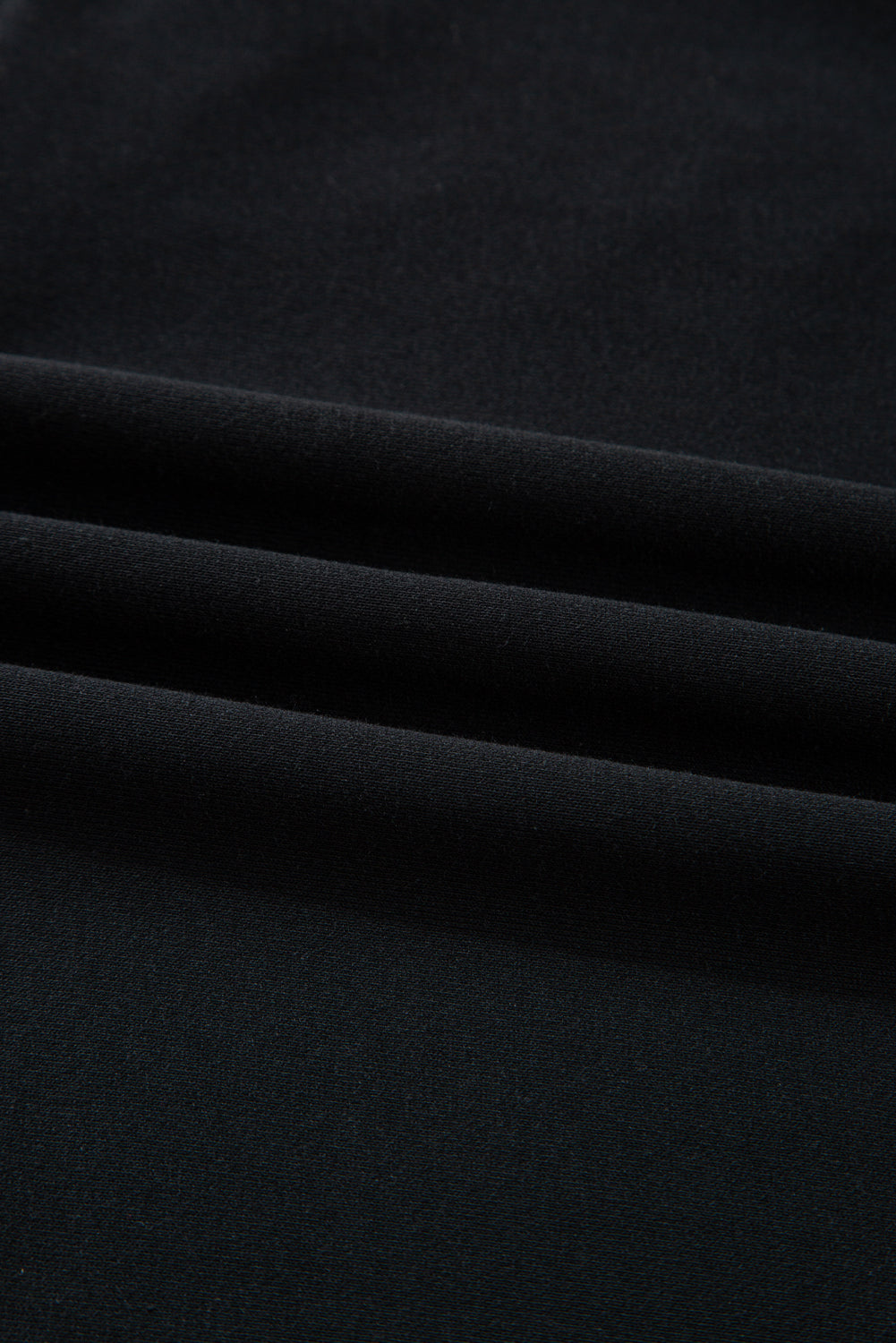 Black Chenille Game Day Graphic Drop Shoulder Sweatshirt