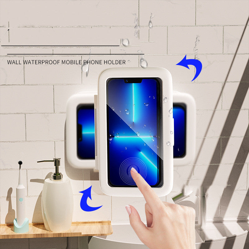 Shower Phone Box: Waterproof Touch Screen Holder