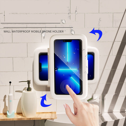 Shower Phone Box: Waterproof Touch Screen Holder