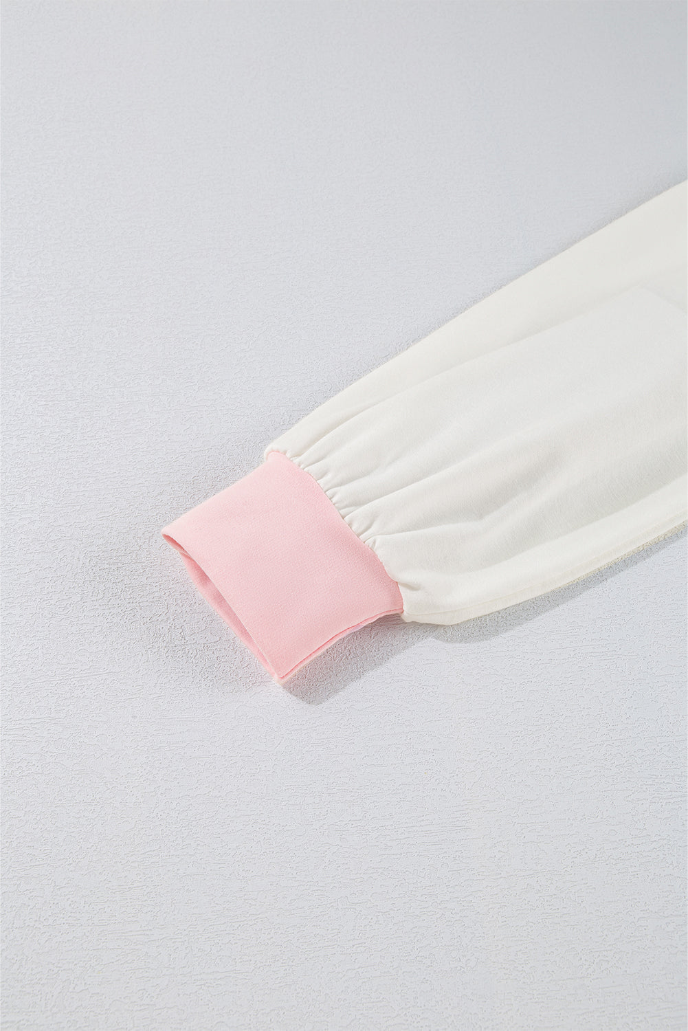 Bonbon Farbblock-Brusttaschen Halbknopf-Sweatshirt in Übergröße