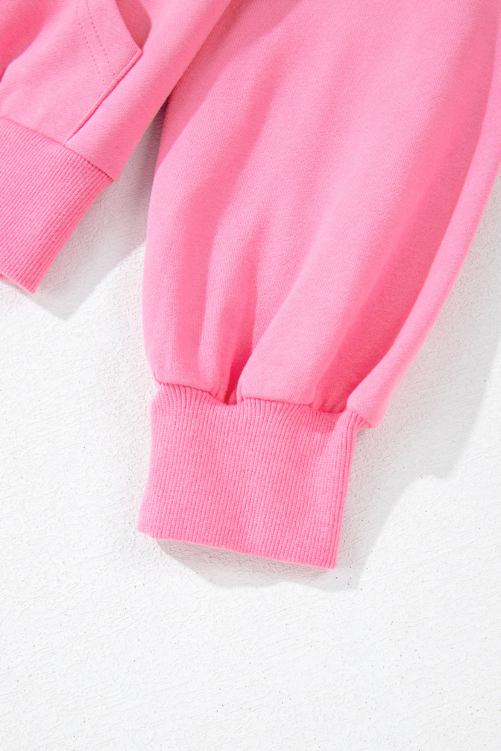 Bonbon Sweatshirt mit Reißverschluss und Stehkragen und Kängurutasche